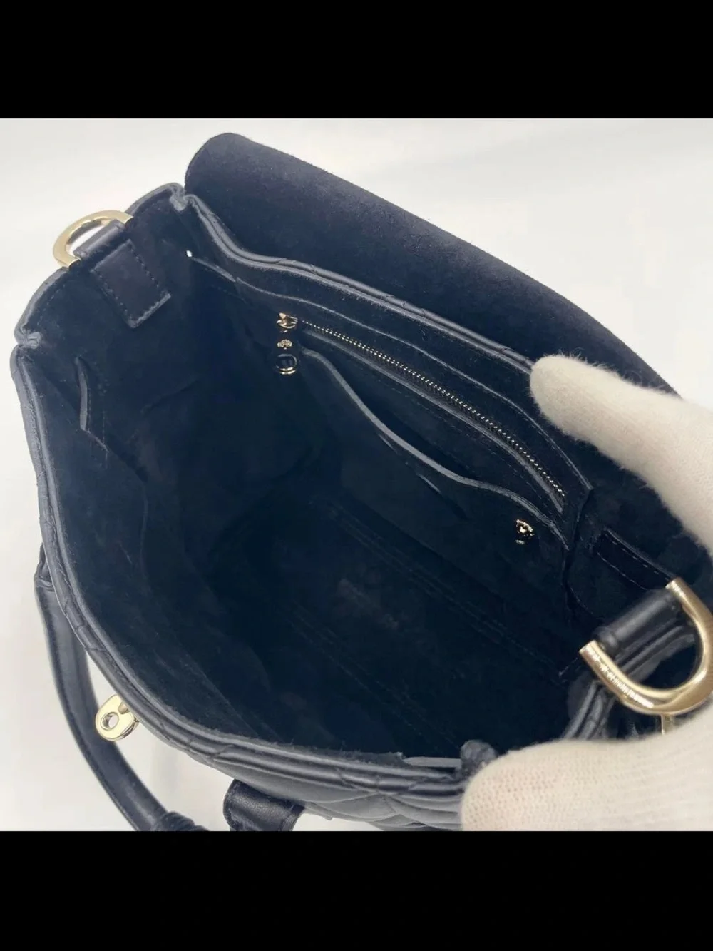 Mulberry Black Quilted Leather Satchel with Gold Hardware